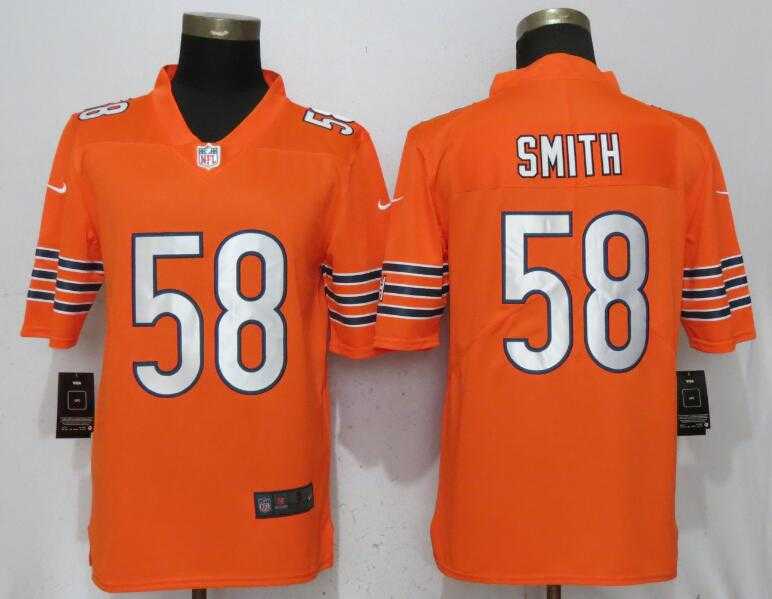 Nike Bears 58 Roquan Smith Orange Vapor Untouchable Limited Jersey,We sell and wholesale Nike Bears 58 Roquan Smith Orange Vapor Untouchable Limited Jersey on line form chian!